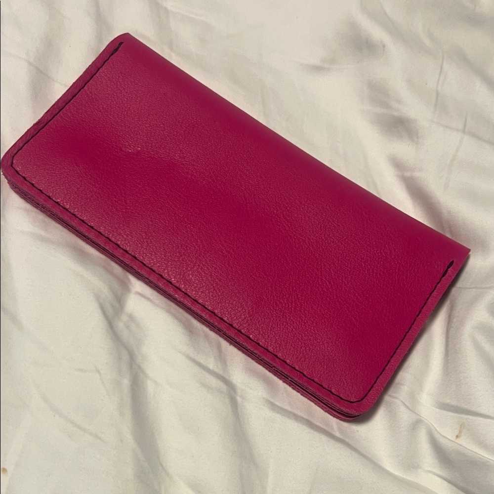Elegant Pink Leather Wallet